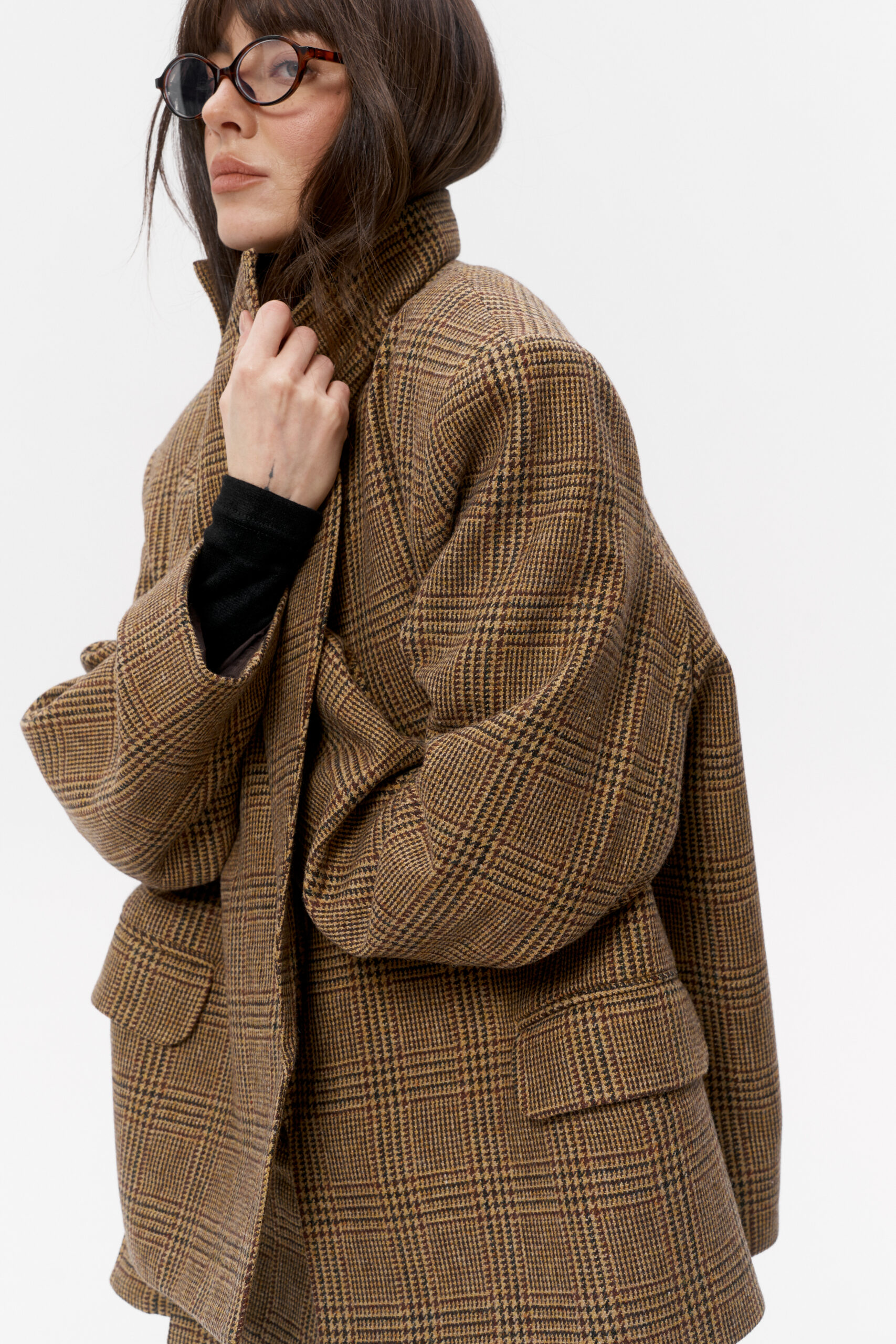 ジャッキー遅延 MERKEL / BROWN Жакет Flirt - KENDI CLOTHES