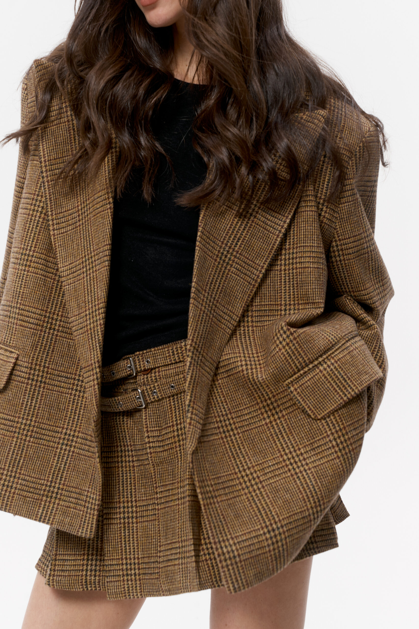 ジャッキー遅延 MERKEL / BROWN Жакет Flirt - KENDI CLOTHES