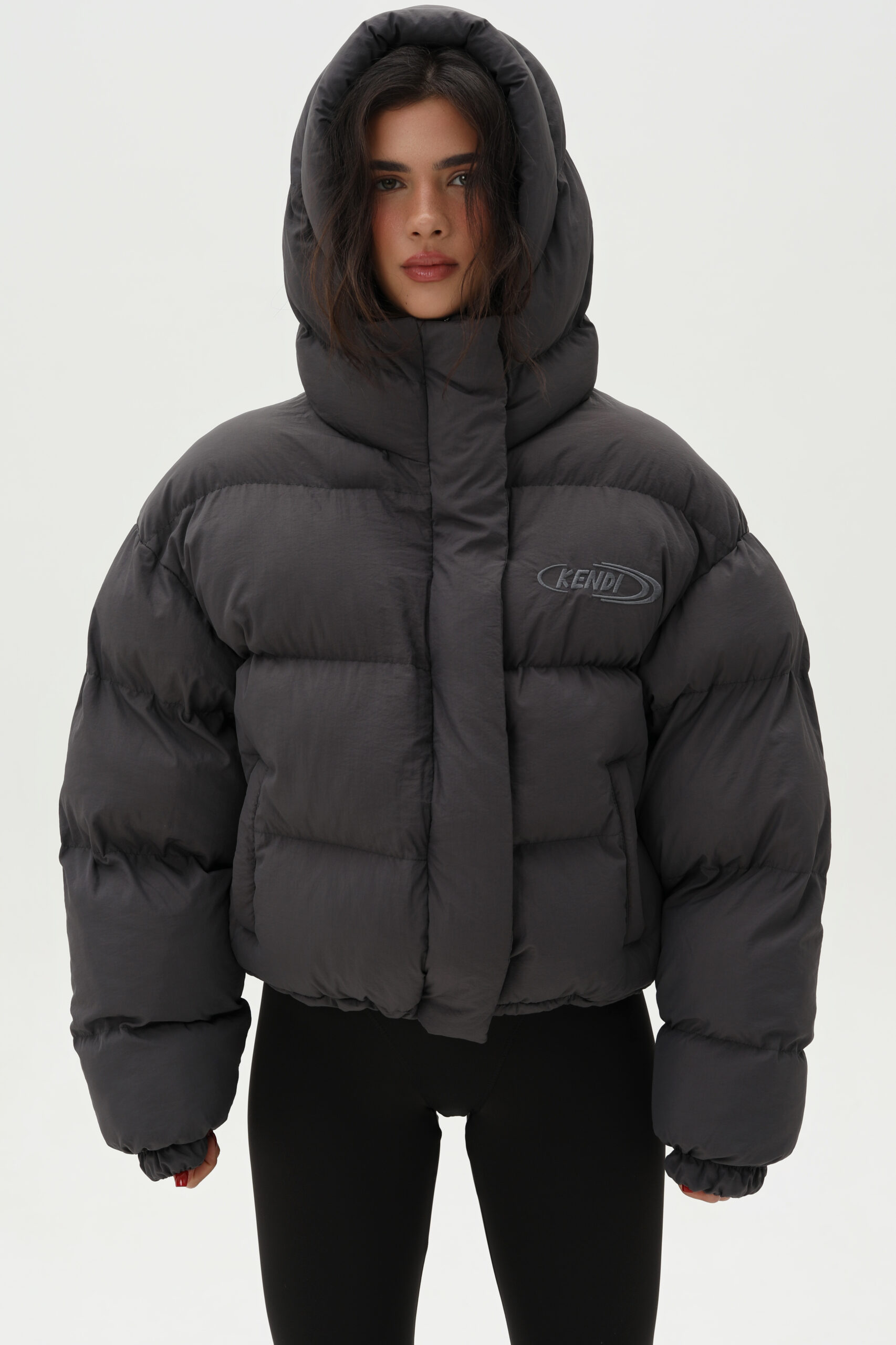 Пуховик Kendi сірий - KENDI CLOTHES